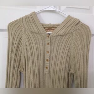 Aeropostale Limited Edition Women's Tan Hooded Sweater M